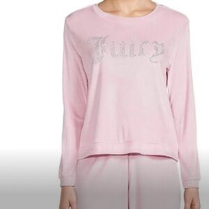 Juicy Couture Velour with rhinestones. Medium w maybe a tiny mark??